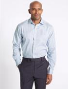 Marks & Spencer Pure Cotton Regular Fit Shirt Mulberry Mix
