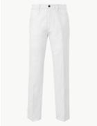 Marks & Spencer Regular Fit Pure Cotton Chinos With Stormwear&trade; Soft White