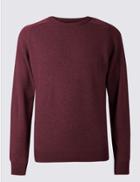 Marks & Spencer Pure Lambswool Jumper Raspberry