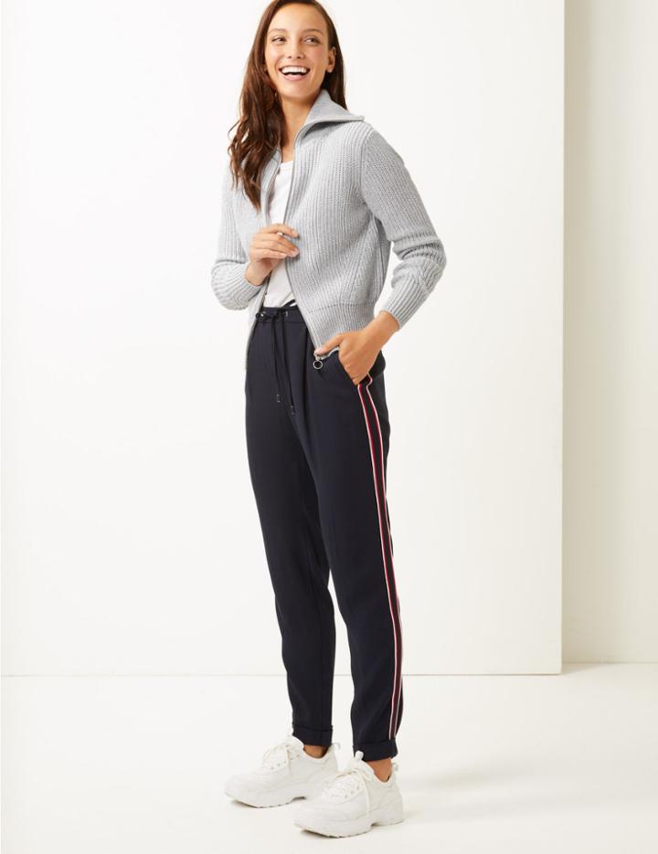 Marks & Spencer Pure Cotton Textured Cardigan Grey