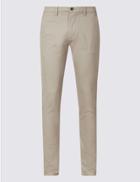 Marks & Spencer Skinny Fit Cotton Rich Chinos Natural