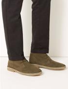 Marks & Spencer Suede Lace-up Desert Boots Putty