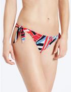 Marks & Spencer Printed Hipster Bikini Bottoms Red Mix