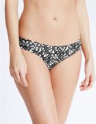 Marks & Spencer Printed Hipster Bikini Bottoms Black/white