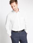 Marks & Spencer Easy To Iron Tailored Fit Shirt With Pocket White