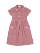 Marks & Spencer Plus Gingham Pure Cotton Dress (2-14 Years) Red