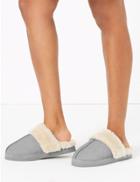 Marks & Spencer Suede Mule Slippers Grey