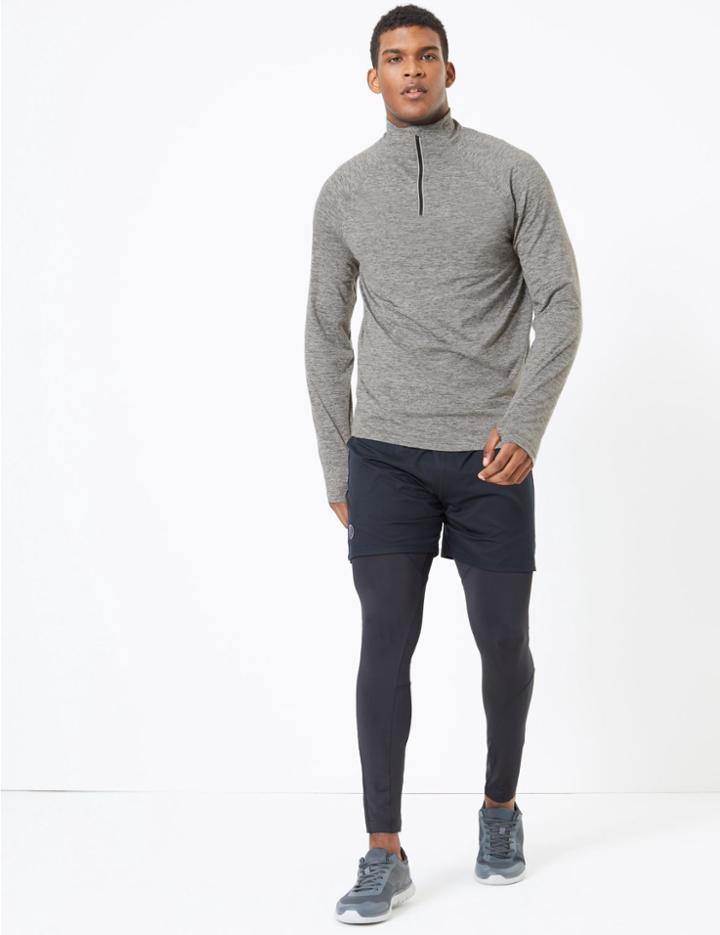 Marks & Spencer Active Moisture Wicking Jacket Charcoal Mix
