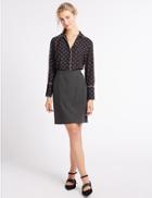 Marks & Spencer Jersey A-line Mini Skirt Charcoal