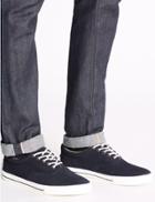 Marks & Spencer Suede Oxford Lace-up Shoes Navy