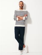Marks & Spencer Regular Fit Pure Cotton Chinos With Stormwear&trade; Navy Mix
