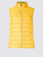 Marks & Spencer Down & Feather Gilet With Stormwear&trade; Antique Brass