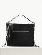 Marks & Spencer Zipped Detail Hobo Bag Black