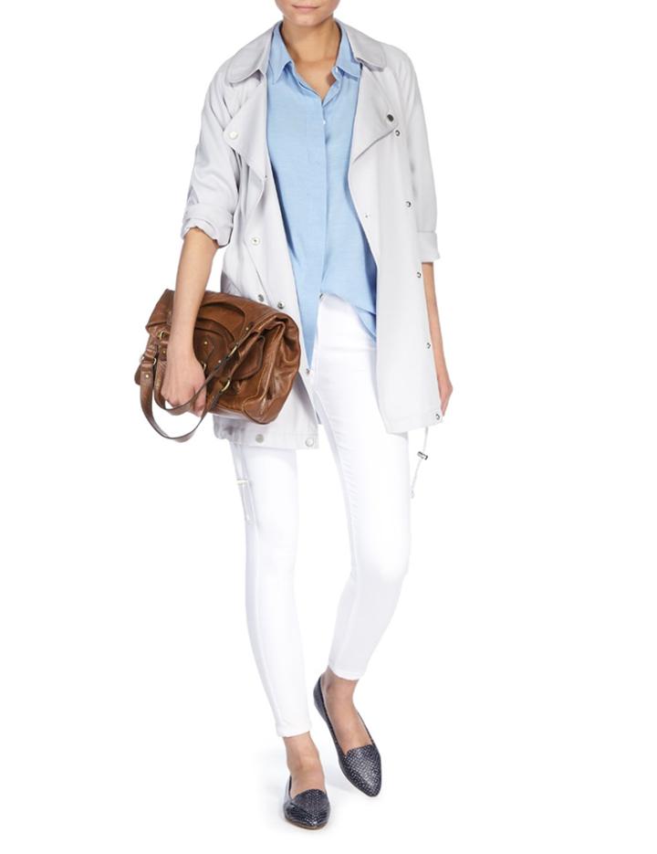 Marks & Spencer Leather Buckle Hobo Bag Tan