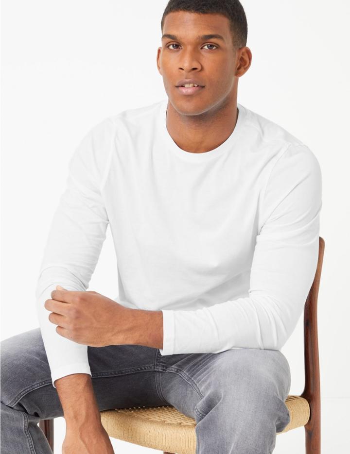 Marks & Spencer Pure Cotton T-shirt Dark Turquoise