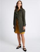 Marks & Spencer Trench Coat With Stormwear&trade; Forest Green