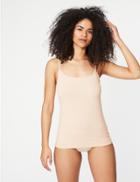 Marks & Spencer Cotton Rich Strappy Vest Almond
