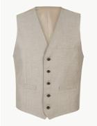 Marks & Spencer Tailored Fit Waistcoat Neutral
