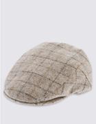 Marks & Spencer Pure Wool Mini Thinsulate&trade; Flat Cap With Stormwear&trade; Neutral