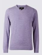 Marks & Spencer Pure Merino Wool Jumper Lilac