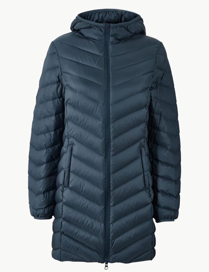 Marks & Spencer Quilted & Padded Coat Dark Marine