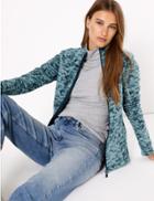 Marks & Spencer Panelled Printed Fleece Jacket