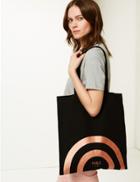 Marks & Spencer Canvas Shopper Bag Black Mix