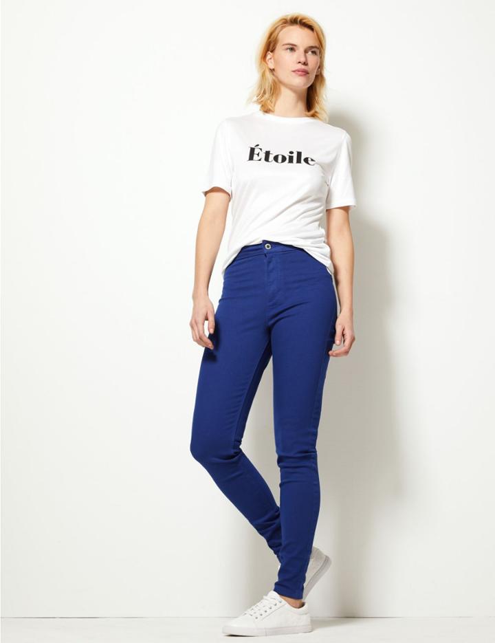 Marks & Spencer High Waist Super Skinny Jeans Cobalt