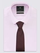 Marks & Spencer Slim Fit Textured Tie Rum