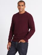 Marks & Spencer Cotton Rich Sweatshirt Purple Mix