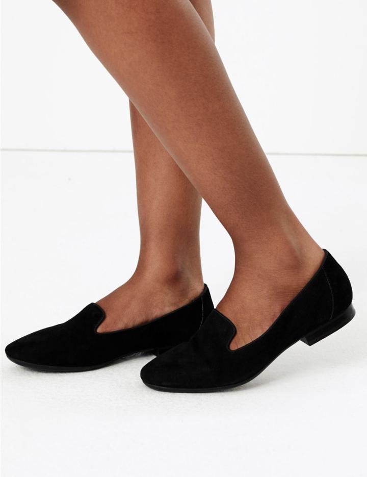 Marks & Spencer Suede Pumps Black