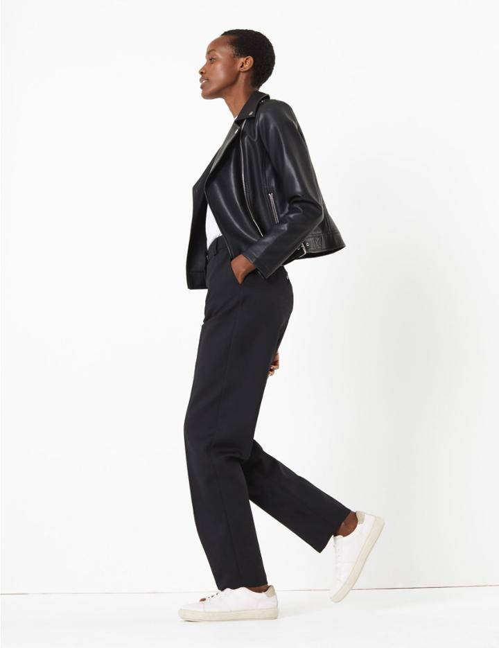 Marks & Spencer Freya Wool Blend Relaxed Trousers
