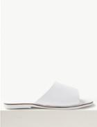 Marks & Spencer Leather Mule Sandals White