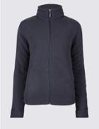 Marks & Spencer Bonded Fleece 2 Pocket Jacket Navy