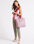Marks & Spencer Leather Shopper Bag Sugar Pink