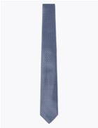 Marks & Spencer Skinny Micro Geometric Embroidered Tie Blue Mix