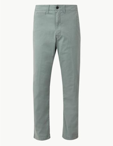 Marks & Spencer Slim Fit Authentic Chinos With Stretch Fresh Blue