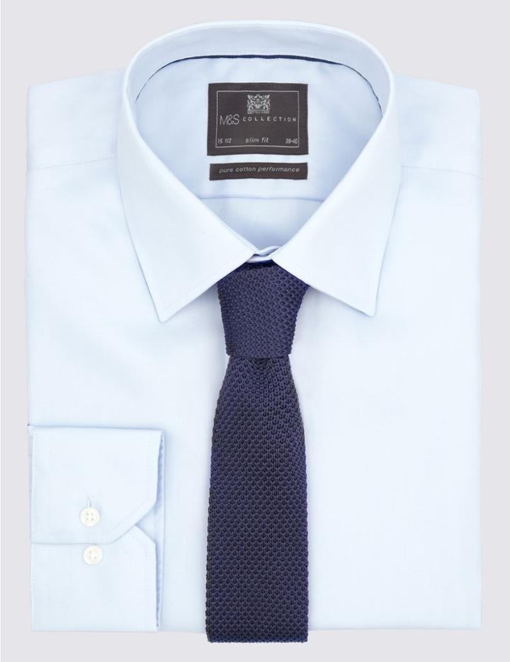 Marks & Spencer Knitted Tie Navy