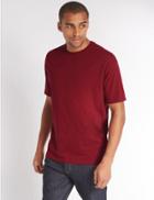 Marks & Spencer Pure Cotton Regular Fit T-shirt With Staynew&trade; Red Mix