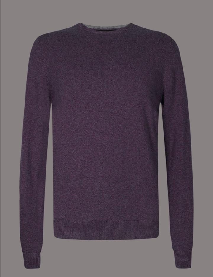 Marks & Spencer Pure Cashmere Jumper Purple