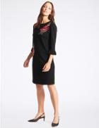 Marks & Spencer Embroidered Applique Tunic Dress Black