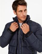Marks & Spencer Quilted Jacket With Thermowarmth&trade; Navy