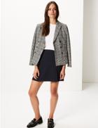 Marks & Spencer Button Front A-line Mini Skirt