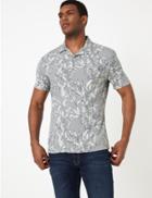 Marks & Spencer Bamboo Print Shirt Silver Mix