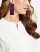 Marks & Spencer Tassel Drop Earrings Purple Mix