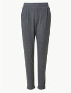 Marks & Spencer Tapered Leg Ankle Grazer Joggers Charcoal
