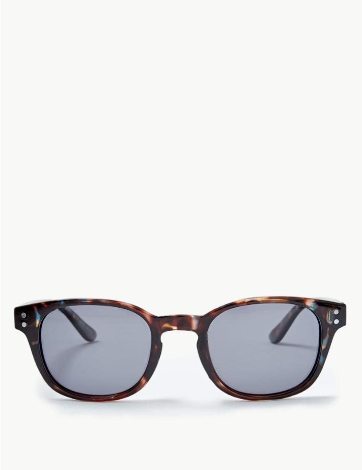 Marks & Spencer Polarised D Frame Sunglasses Blue Mix