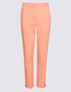 Marks & Spencer Pure Cotton Tapered Chinos Orange