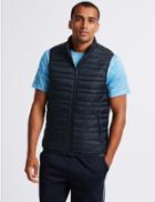 Marks & Spencer Down & Feather Gilet With Stormwear&trade; Navy