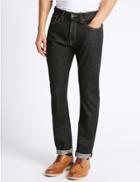 Marks & Spencer Slim Fit Selvedge Jeans Black